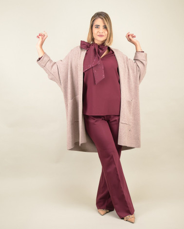 Spolverino over con bottoni decorativi