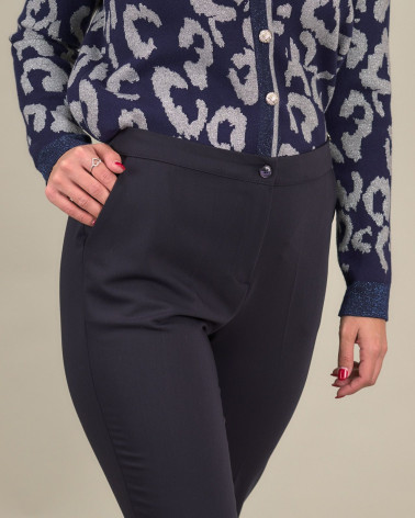 Pantaloni capri in mano lana