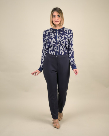 Pantaloni capri in mano lana