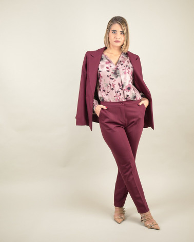 Pantaloni capri in mano lana