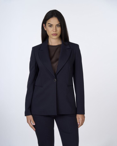 Giacca monopetto in mano lana