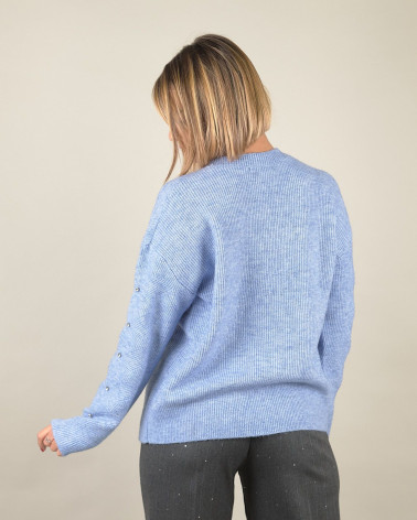 Maglia con lavorazione e perle