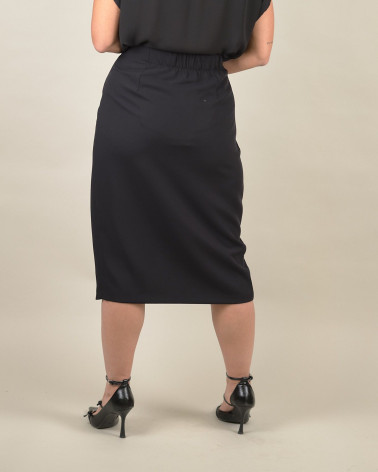 Gonna nera incrociata