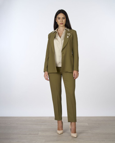 Giacca fluida monopetto