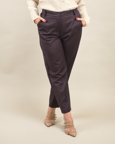 Pantaloni dritti moro