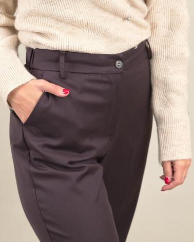 Pantaloni dritti moro