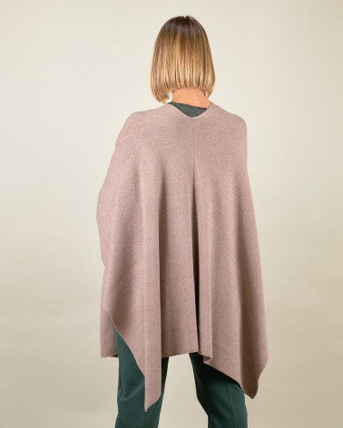 Poncho morbido in maglia viscosa