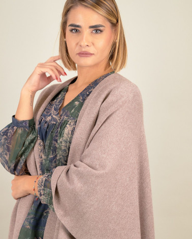 Poncho morbido in maglia viscosa