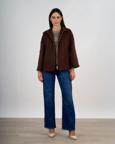 Giacca con zip e colletto classico