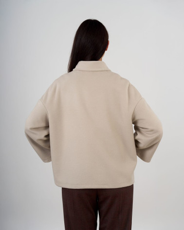 Giacca con zip e colletto classico