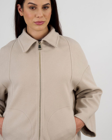 Giacca con zip e colletto classico