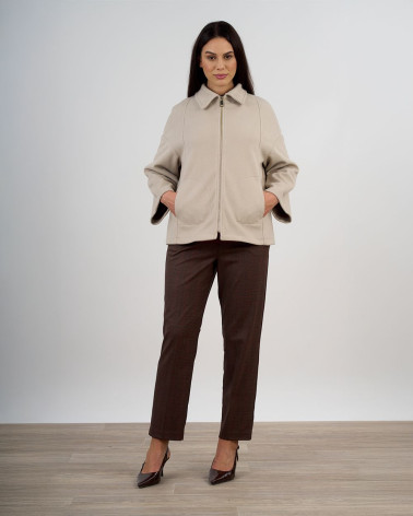 Giacca con zip e colletto classico