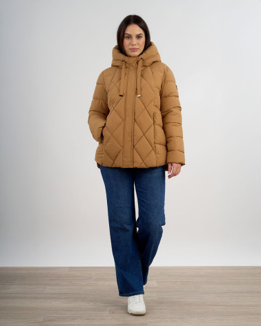 Piumino trapuntato con cappuccio