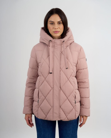 Piumino trapuntato con cappuccio