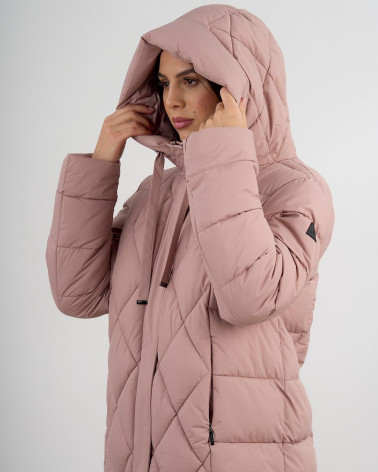 Piumino trapuntato con cappuccio