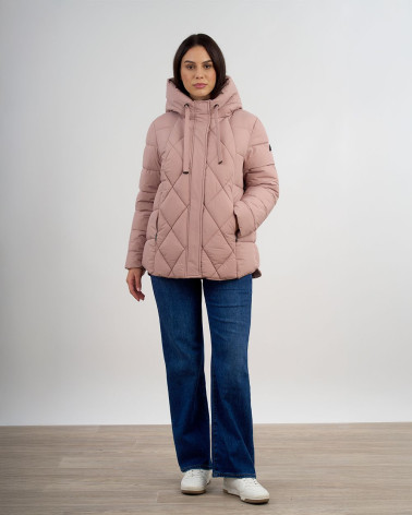 Piumino trapuntato con cappuccio