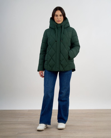 Piumino trapuntato con cappuccio