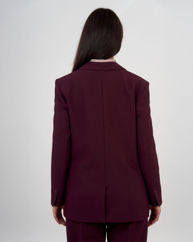 Blazer doppiopetto color vino