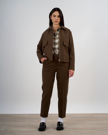 Giacca casual con zip e tasche