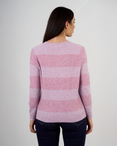 Cardigan con trama in paillettes