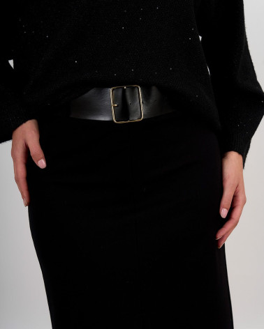 Gonna midi con spacco frontale