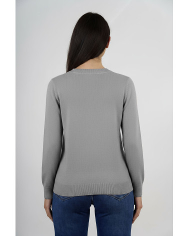 Cardigan con tasche e bottoni decorativi