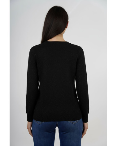 Cardigan con tasche e bottoni decorativi