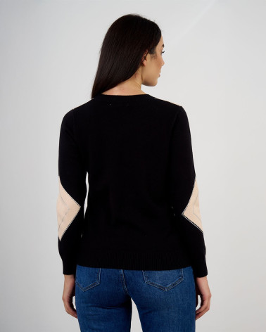 Maglia con motivo geometrico a rombi