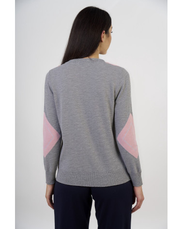 Maglia con motivo geometrico a rombi