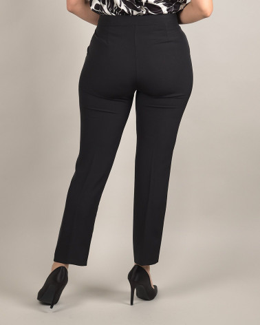 Pantaloni eleganti a sigaretta in cady fluido