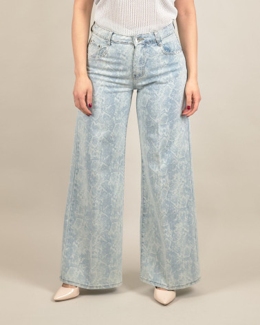 Jean a gamba larga effetto pitone