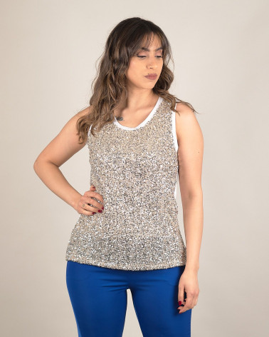 Top con paillettes
