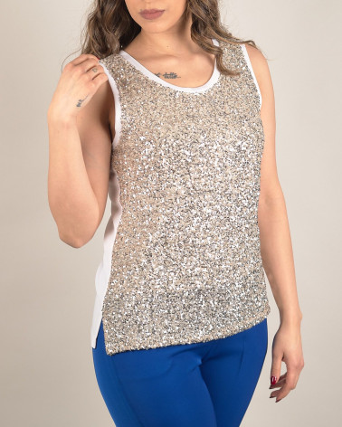 Top con paillettes