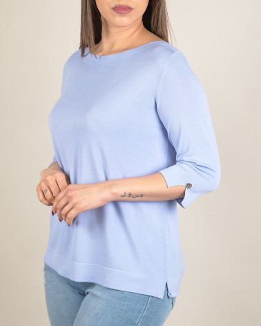 Maglia in filo con scollo ampio Special Price