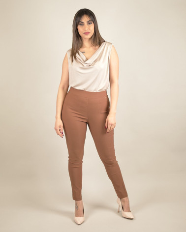 Pantaleggins in tessuto stretch