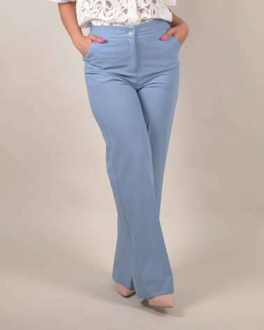 Pantaloni dritti color polvere