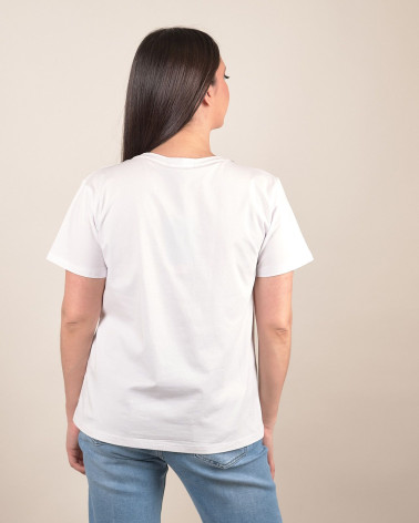 T-shirt con dettaglio gioiello