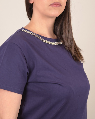 T-shirt con dettaglio gioiello