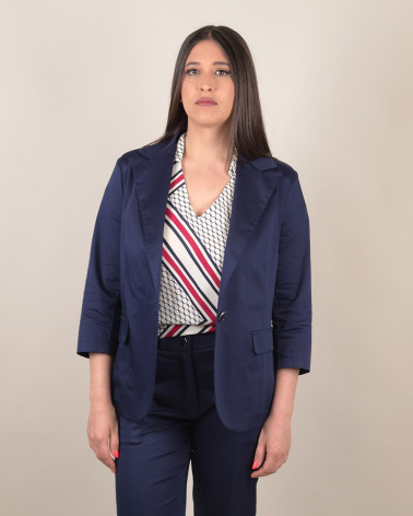 Giacca in cotone con manica 3/4