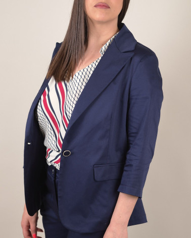 Giacca in cotone con manica 3/4