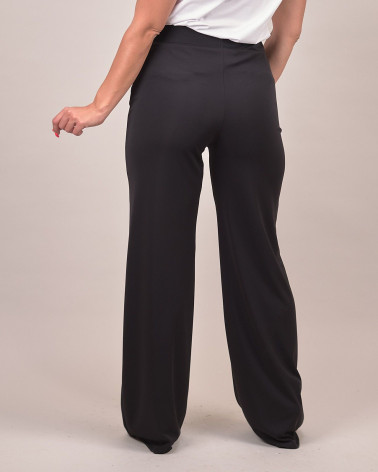 Pantalone ampio daily fit in tessuto fluido