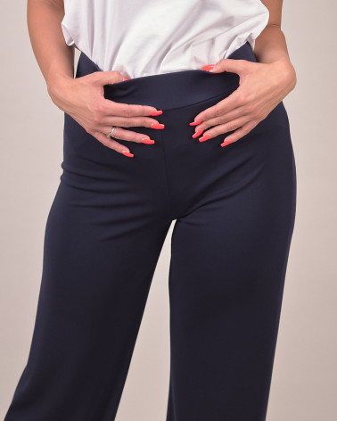 Pantalone ampio daily fit in tessuto fluido