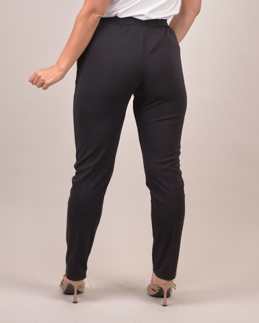 Pantalone daily fit in tessuto fluido