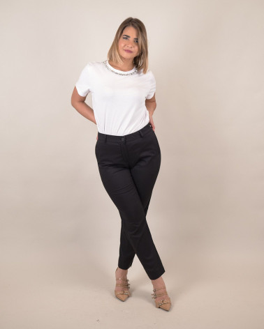 Pantaloni chino in cotone