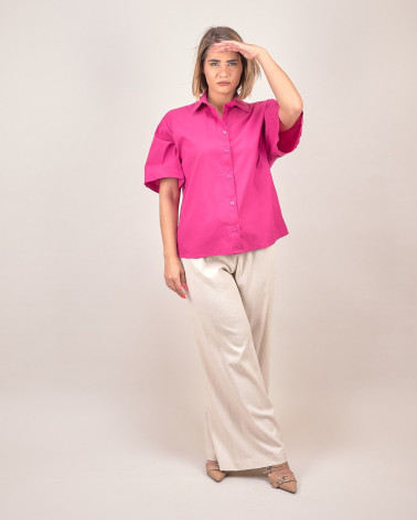 Camicia over in cotone