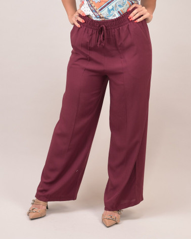 Pantaloni larghi in viscosa