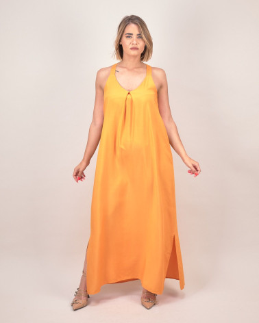 Abito lungo in viscosa