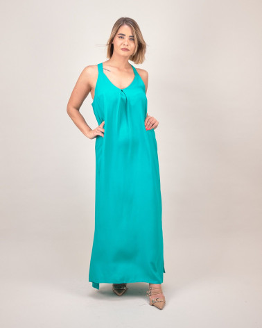 Abito lungo in viscosa