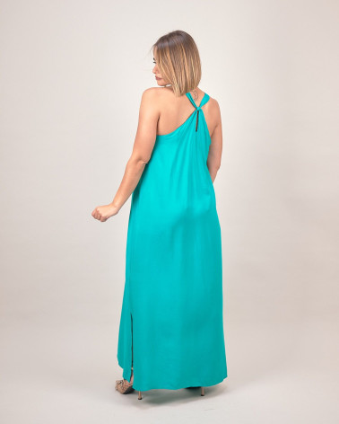 Abito lungo in viscosa