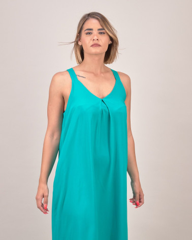 Abito lungo in viscosa